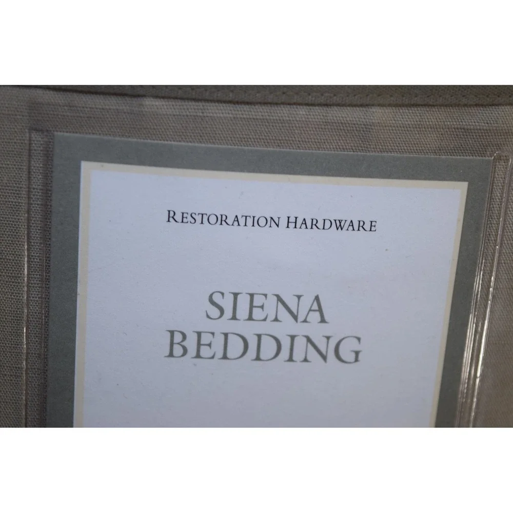 Restoration Hardware Siena Bedding Standard Pillow Sham Linen Cotton Italy Made